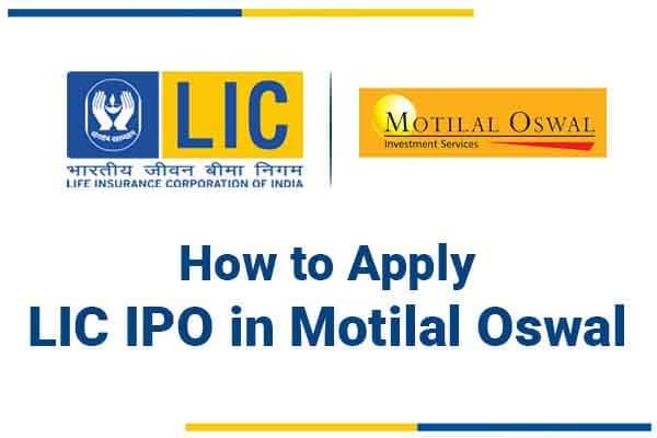 how to apply lic ipo in Motilal oswal image