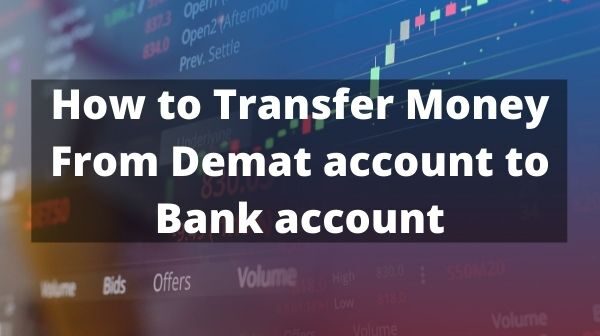 How to transfer Money From Demat account to Bank account image