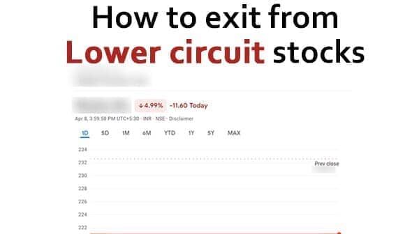 how to exit from lower circuit stock image